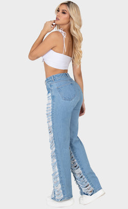 Jeans para mujer con destroyed