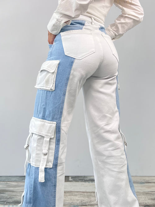 Jeans cargo para mujer