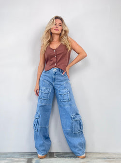 Jeans Cargo para mujer