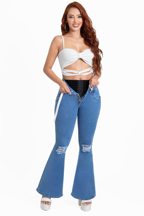 Jeans With Butt Lifter Girdle