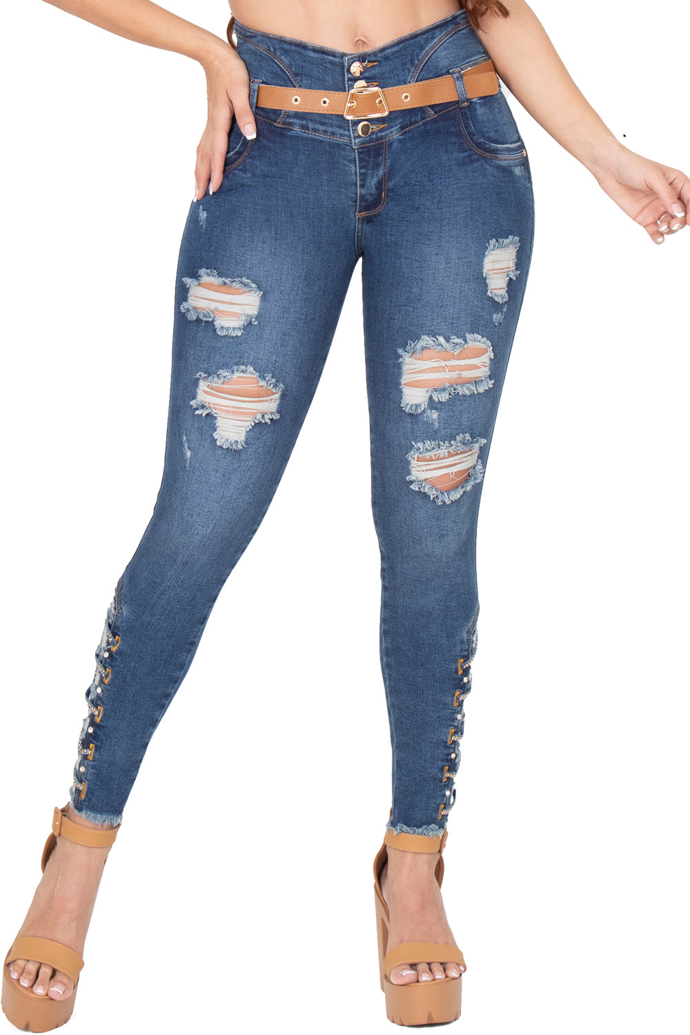 Jeans lifts tail with destroyed duchess – Jeans De Moda Colombia